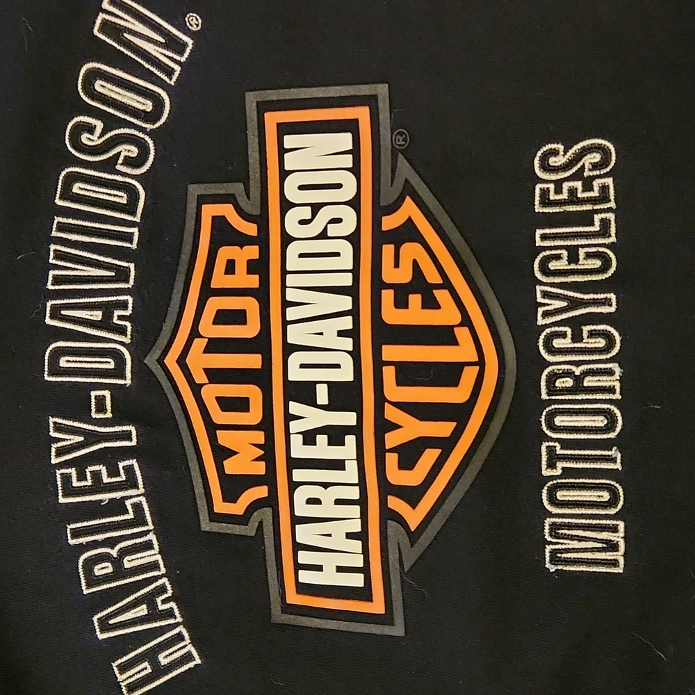 Harley-Davidson Black and Orange Sweatshirt - Picture 6 of 6